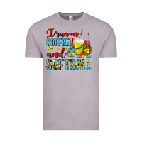 Vintage Zinc I Run On Coffee And Softball Frappe Vintage Tee - FaDigitalArtStudio