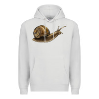 Dove Grey snail Premium Hoodie - LillyAllenDesigns