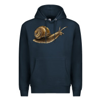 Navy snail Premium Hoodie - LillyAllenDesigns