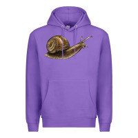 Purple snail Premium Hoodie - LillyAllenDesigns