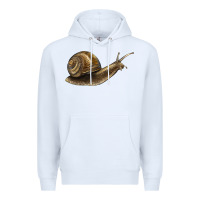 White snail Premium Hoodie - LillyAllenDesigns
