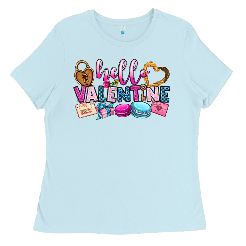 Hello Valentine Ladies Tee by OliviaCreatesArt | Teevron