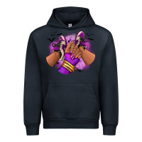 Navy Halloween afro sneakers Urban Hoodie - RanaPortraitStore
