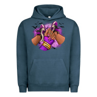 Pigment Midnight Navy Halloween afro sneakers Urban Hoodie - RanaPortraitStore