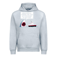 Heather Grey polite jaws Urban Hoodie - artisFamous