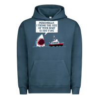 Pigment Midnight Navy polite jaws Urban Hoodie - artisFamous