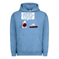 Pigment Pebble Blue polite jaws Urban Hoodie - artisFamous