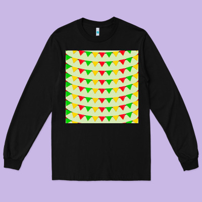 Mexico Seamless Pattern Long Sleeve Tee Designed By Fadigitalartstudio