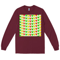 Burgundy mexico seamless pattern Long Sleeve Tee - FaDigitalArtStudio