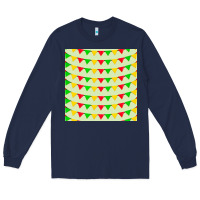 Navy mexico seamless pattern Long Sleeve Tee - FaDigitalArtStudio