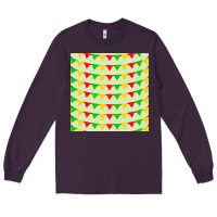 Plum mexico seamless pattern Long Sleeve Tee - FaDigitalArtStudio