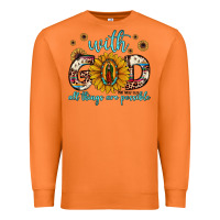 Carrot with god all things are possible matthew 19 26 Premium Sweatshirt - JahusDesignShop