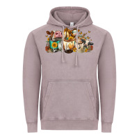 Vintage Zinc Cows and coffee Vintage Hoodie - FaDigitalArtStudio