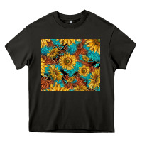 Asphalt rustic sunflowers Heavy Core Tee - TumblerDesignByShophia