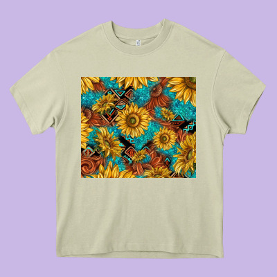 Rustic Sunflowers Heavy Core Tee Designed By Tumblerdesignbyshophia