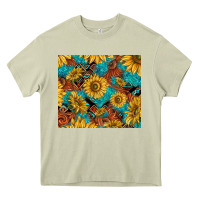 Mossy rustic sunflowers Heavy Core Tee - TumblerDesignByShophia