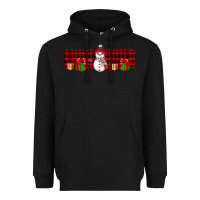 Black Christmas snowman Heavyweight Hoodie - JahusDesignShop