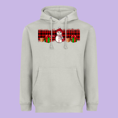 Christmas Snowman Heavyweight Hoodie Designed By Jahusdesignshop