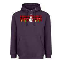 Plum Christmas snowman Heavyweight Hoodie - JahusDesignShop
