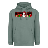 Sage Christmas snowman Heavyweight Hoodie - JahusDesignShop