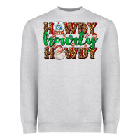 Heather Grey howdy howdy howdy Heavyweight Sweatshirt - AdoDesignShop