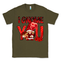 Army Green I gnome you with roses Valentine's Day Classic Tee - HowdyJamesFarm