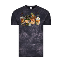 Cloud Black Fishing Coffee Cups Vintage Tee - FaDigitalArtStudio