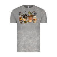 Cloud Rock Fishing Coffee Cups Vintage Tee - FaDigitalArtStudio