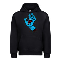 Black santacruz screaming hand Urban Hoodie - artisFamous