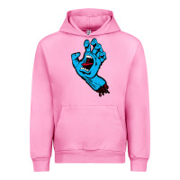 Fuchsia Pink santacruz screaming hand Urban Hoodie - artisFamous