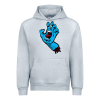 Heather Grey santacruz screaming hand Urban Hoodie - artisFamous