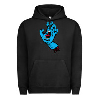 Pigment Black santacruz screaming hand Urban Hoodie - artisFamous