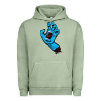 Pigment Oil Green santacruz screaming hand Urban Hoodie - artisFamous