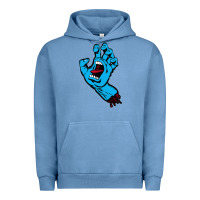 Pigment Pebble Blue santacruz screaming hand Urban Hoodie - artisFamous