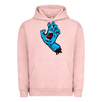 Pigment Salmon santacruz screaming hand Urban Hoodie - artisFamous