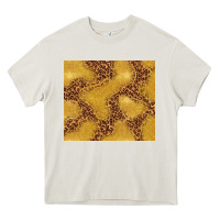 Cream gold glitter with leopard pattern Heavy Core Tee - TumblerDesignByShophia
