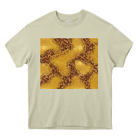 Mossy gold glitter with leopard pattern Heavy Core Tee - TumblerDesignByShophia