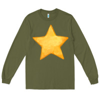 Army Green yellow star Long Sleeve Tee - FaDigitalArtStudio