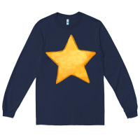 Navy yellow star Long Sleeve Tee - FaDigitalArtStudio