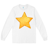 White yellow star Long Sleeve Tee - FaDigitalArtStudio