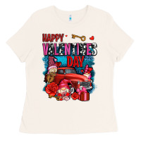 Bone happy valentines day with gnomes and truck olivia Ladies Tee - OliviaCreatesArt