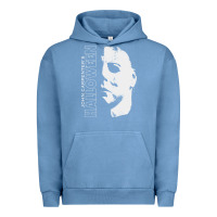Pigment Pebble Blue halloween michael myers Urban Hoodie - artisFamous