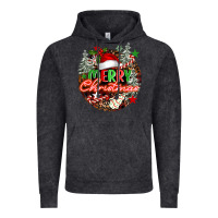 Vintage Black Merry christmas Vintage Hoodie - FaDigitalArtStudio