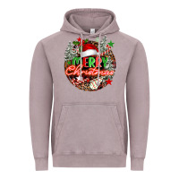 Vintage Zinc Merry christmas Vintage Hoodie - FaDigitalArtStudio