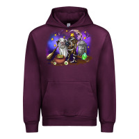 Mauve Wine Cow Halloween Urban Hoodie - RanaPortraitStore