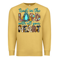 Antique Gold trust in the lord with all your heart Premium Sweatshirt - JahusDesignShop