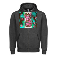 Charcoal Heather pink floral nurse with flowers Zipper Hoodie - AdoDesignShop
