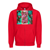 Red pink floral nurse with flowers Zipper Hoodie - AdoDesignShop