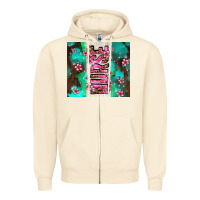 Pink Floral Nurse With Flowers Zipper Hoodie | Teevron