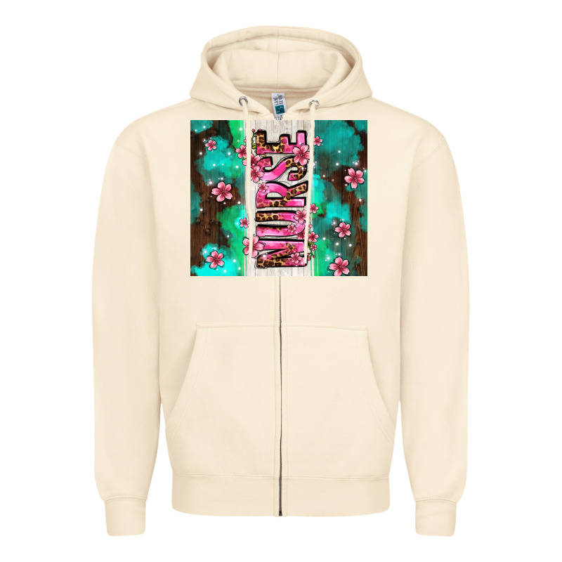 Pink Floral Nurse With Flowers Zipper Hoodie by AdoDesignShop | Teevron